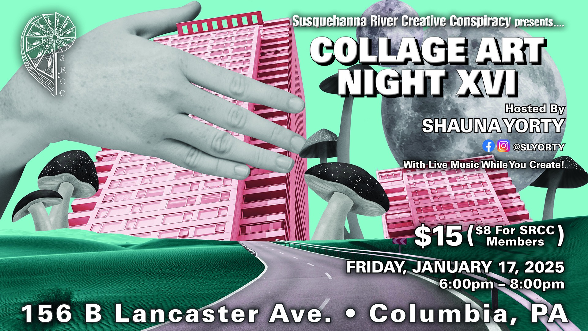 Collage Art Night XVI with Shauna Yorty!