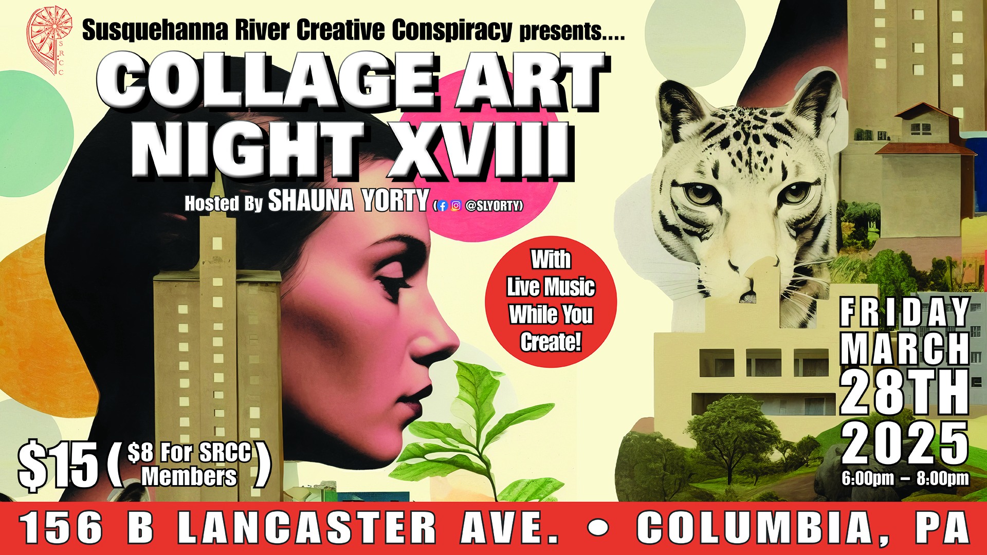 Collage Art Night XVIII with Shauna Yorty