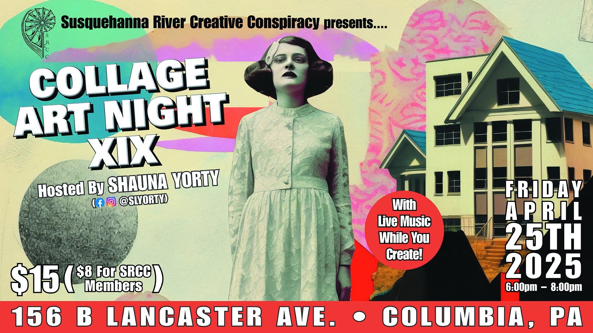 Collage Art Night XIX with Shauna Yorty
