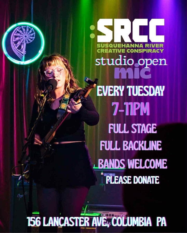 Studio Open Mic, Every Tuesday 7-11pm, $5 donation suggested, full stage