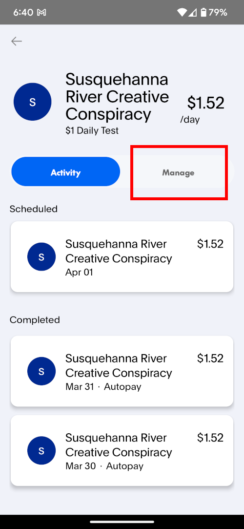 Subscription Details