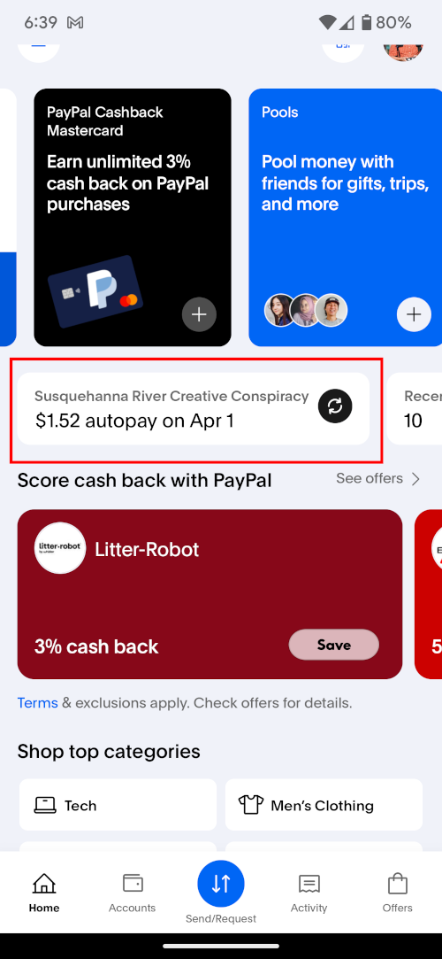 PayPal Home