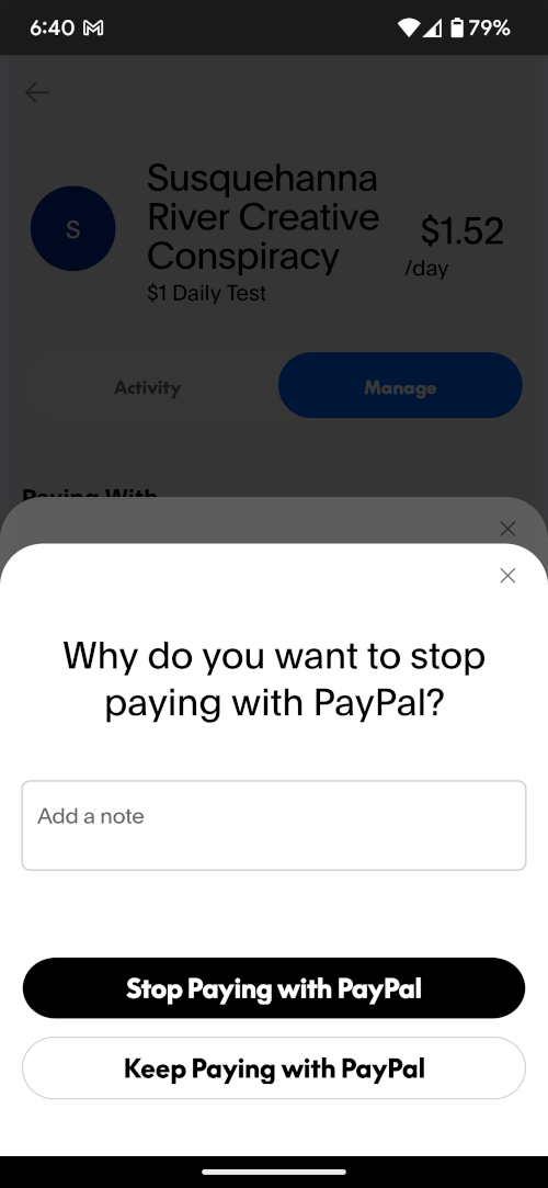 Stop Payment
